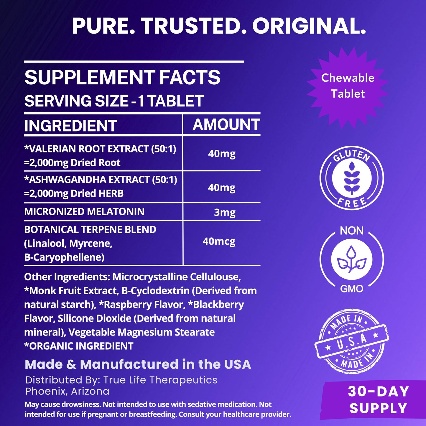 Chewable Sleep Tablets - 30 Count