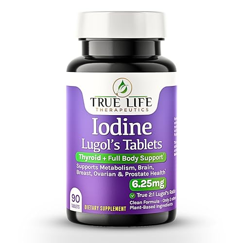 Lugol’s Iodine Tablets 6.25mg - 90 Count
