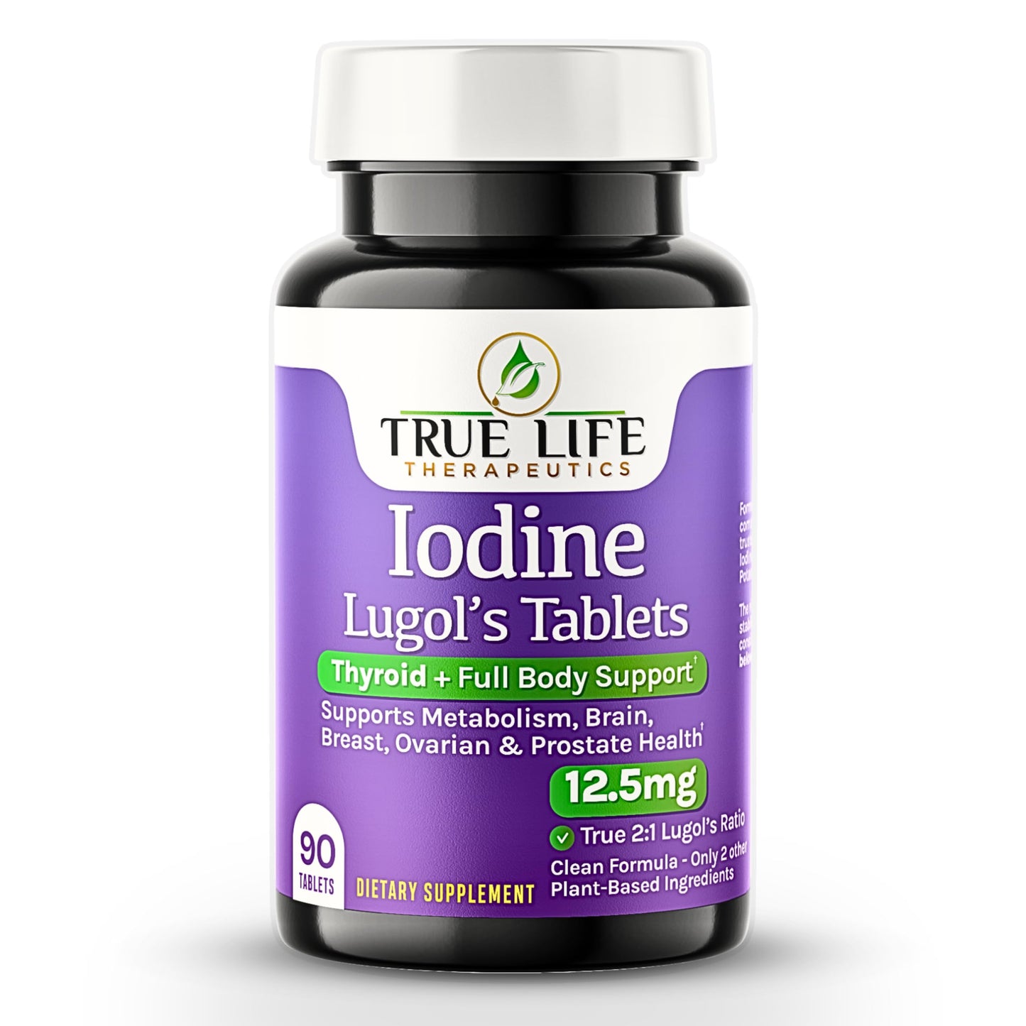Lugol's Iodine Tablets 12.5mg - 90 Count